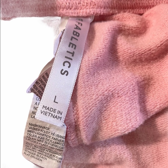 Fabletics elastic waist drawstring shorts size Large pink. - Picture 7 of 7